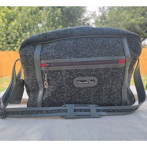 Vintage Tweed Oscar De La Renta carry‎ on bag
